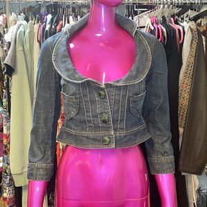 Arden B cropped denim jacket